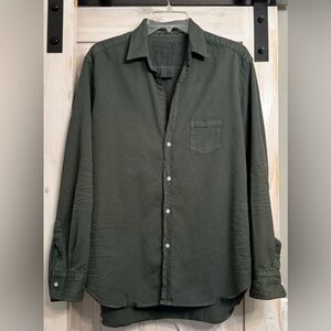 Frank and Eileen, like new Eileen famous denim forest Green button up size large